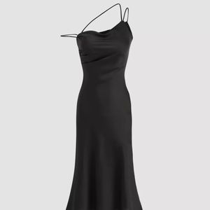 BLACK MIDI DRESS- NEVER WORN